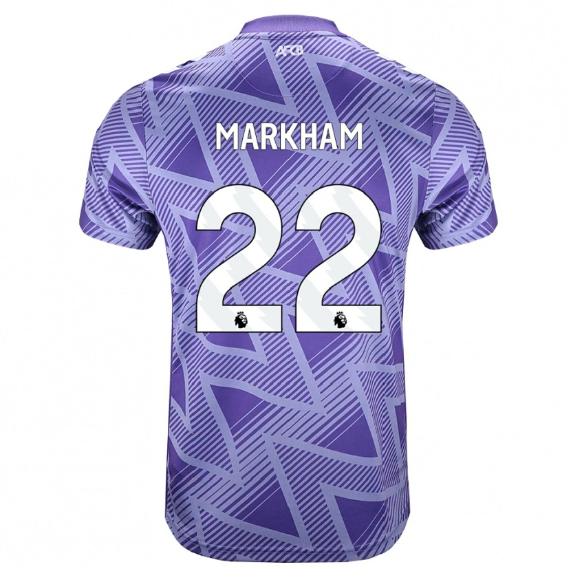 Danxen Dámské Jenna Markham #22 Světle Fialově Červená Bílá Daleko Hráčské Dresy 2026/27 Dres