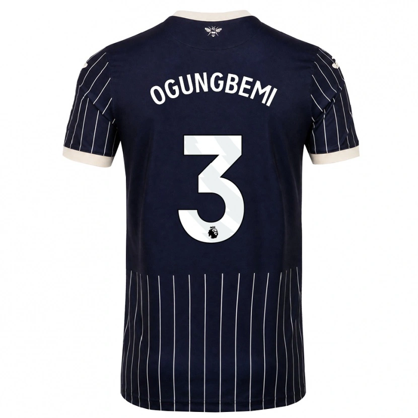 Danxen Dámské Nathaniel Ogungbemi #3 Černá Bílá Daleko Hráčské Dresy 2026/27 Dres