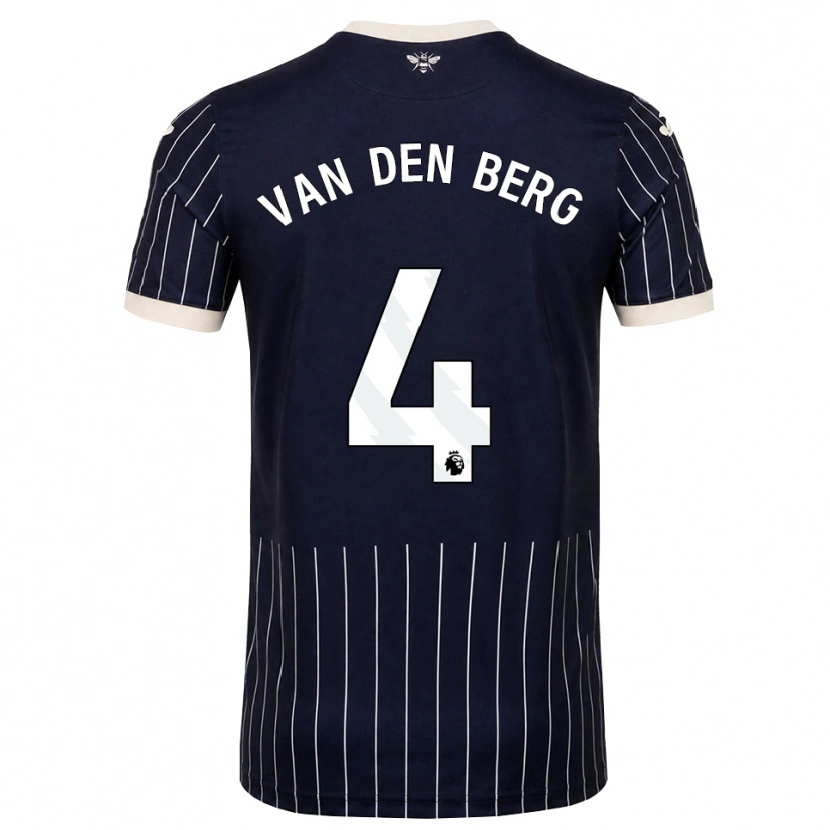 Danxen Dámské Sepp Van Den Berg #4 Černá Bílá Daleko Hráčské Dresy 2026/27 Dres