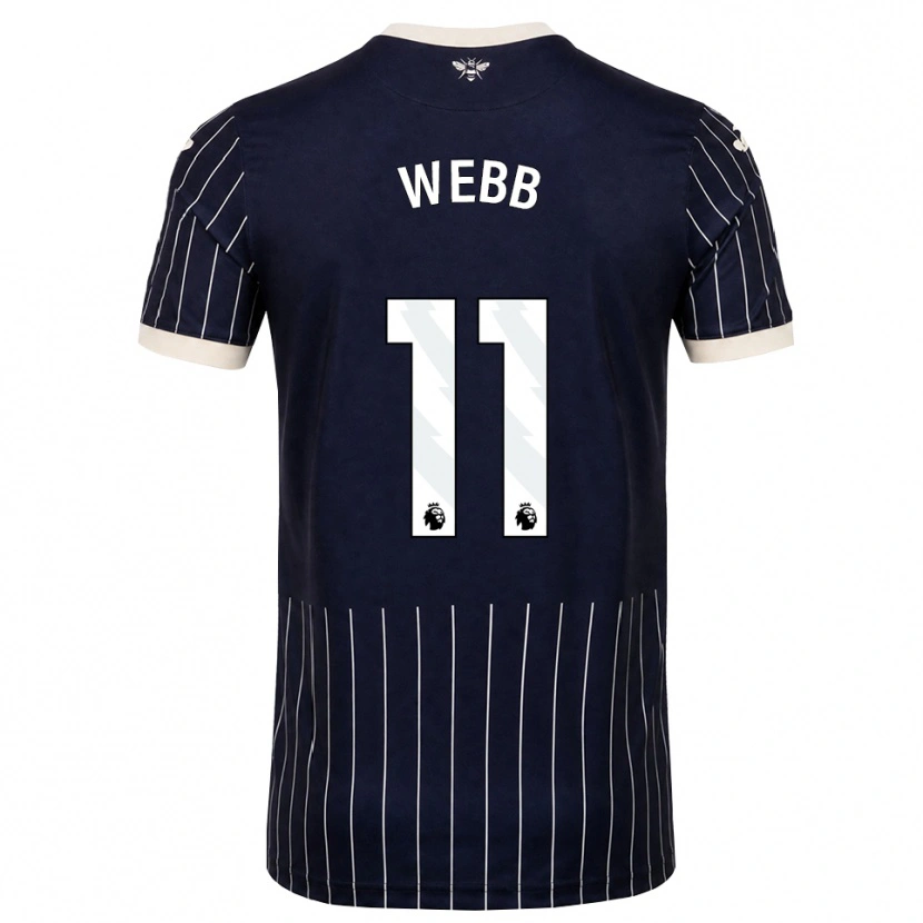 Danxen Dámské Chloe Webb #11 Černá Bílá Daleko Hráčské Dresy 2026/27 Dres