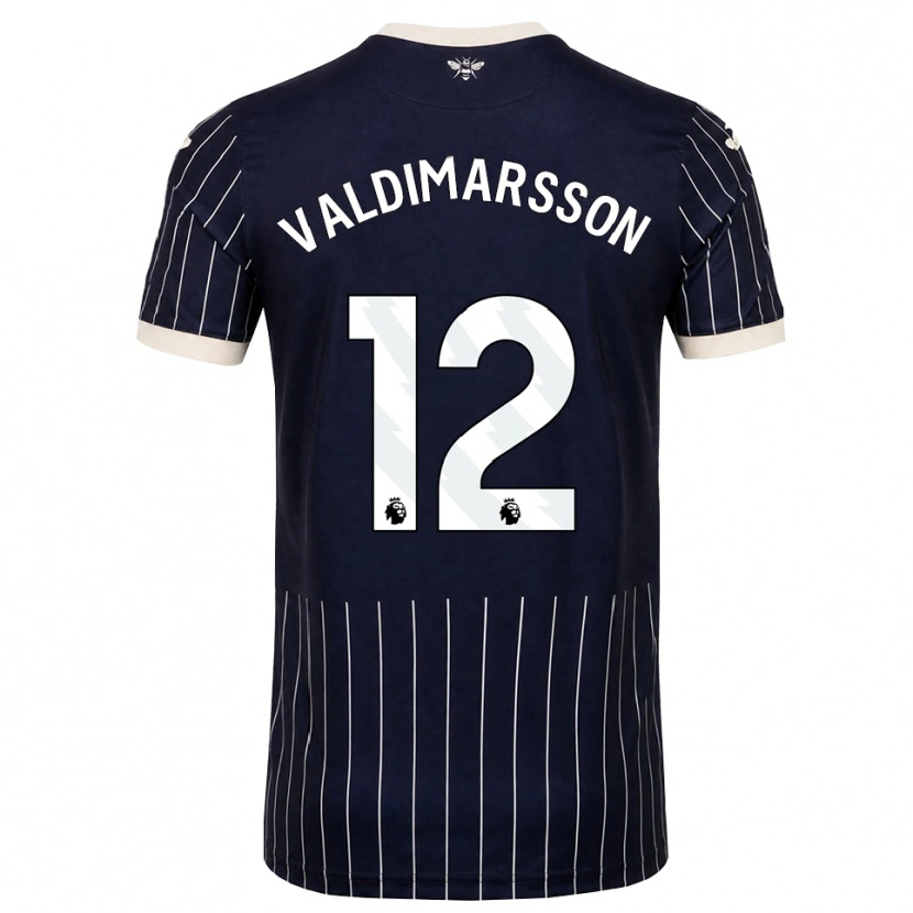 Danxen Dámské Hákon Valdimarsson #12 Černá Bílá Daleko Hráčské Dresy 2026/27 Dres