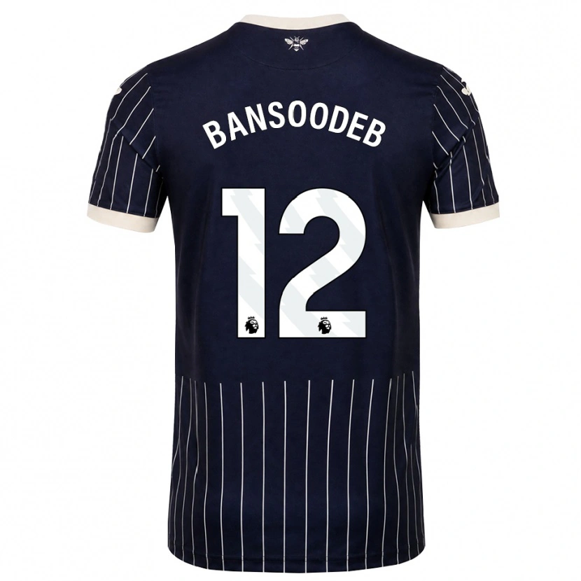 Danxen Dámské Jai Bansoodeb #12 Černá Bílá Daleko Hráčské Dresy 2026/27 Dres