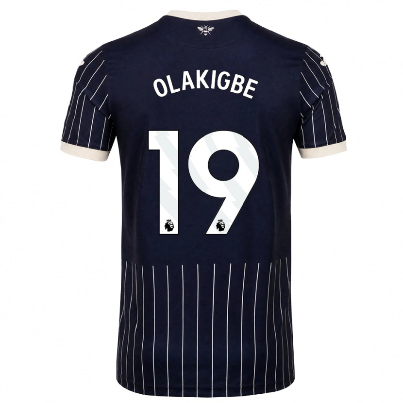 Danxen Dámské Michael Olakigbe #19 Černá Bílá Daleko Hráčské Dresy 2026/27 Dres