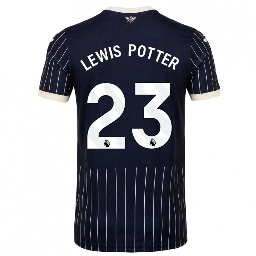 Danxen Dámské Keane Lewis-Potter #23 Černá Bílá Daleko Hráčské Dresy 2026/27 Dres