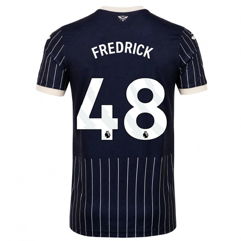 Danxen Dámské Benjamin Fredrick #48 Černá Bílá Daleko Hráčské Dresy 2026/27 Dres