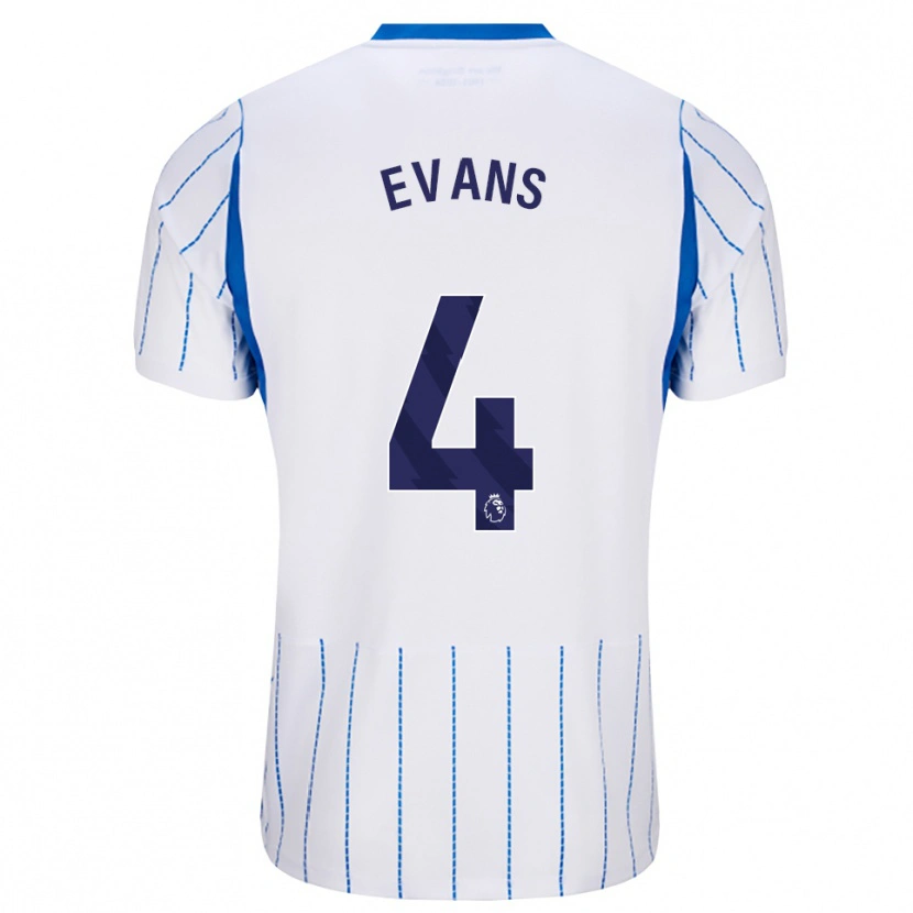 Danxen Dámské Jake Evans #4 Modrá Chodníčková Bílá Daleko Hráčské Dresy 2026/27 Dres