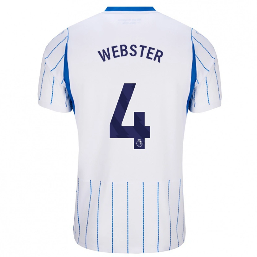Danxen Dámské Adam Webster #4 Modrá Chodníčková Bílá Daleko Hráčské Dresy 2026/27 Dres