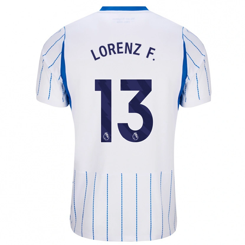 Danxen Dámské Lorenz Ferdinand #13 Modrá Chodníčková Bílá Daleko Hráčské Dresy 2026/27 Dres