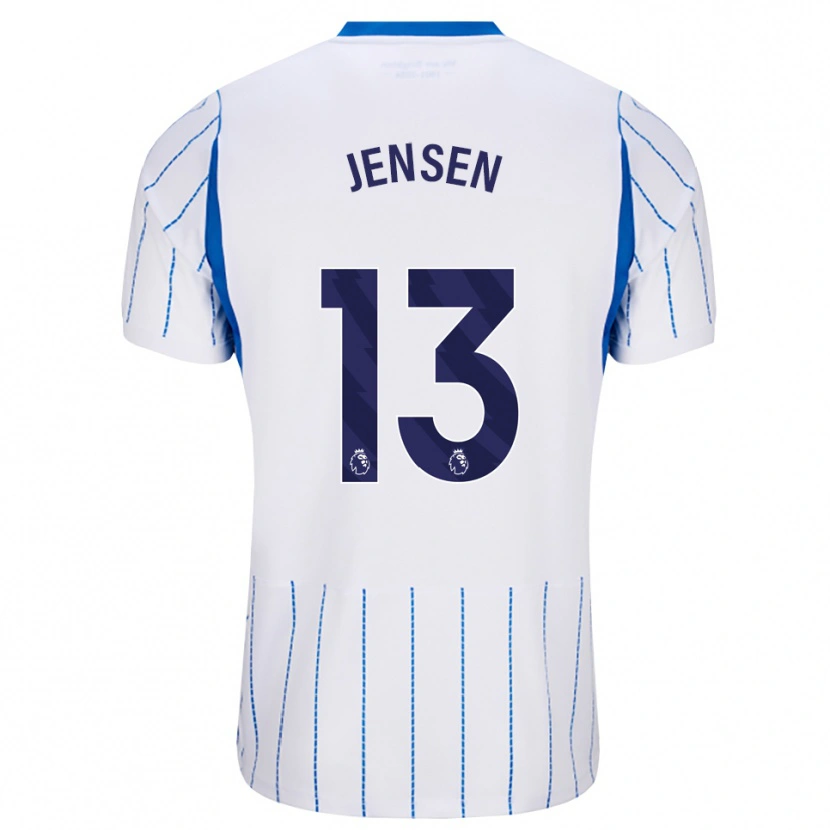Danxen Dámské Sebastian Jensen #13 Modrá Chodníčková Bílá Daleko Hráčské Dresy 2026/27 Dres