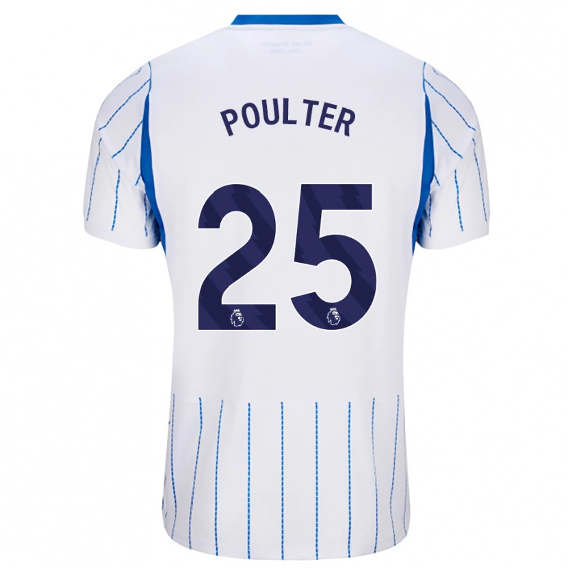 Danxen Dámské Hannah Poulter #25 Modrá Chodníčková Bílá Daleko Hráčské Dresy 2026/27 Dres