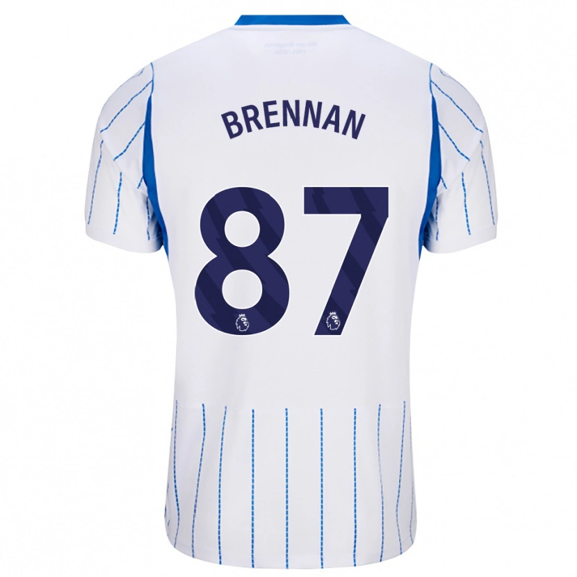Danxen Dámské Zach Brennan #87 Modrá Chodníčková Bílá Daleko Hráčské Dresy 2026/27 Dres