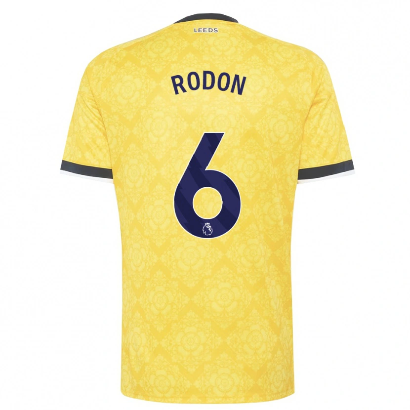 Danxen Dámské Joe Rodon #6 Žlutá Bílá Černá Daleko Hráčské Dresy 2026/27 Dres
