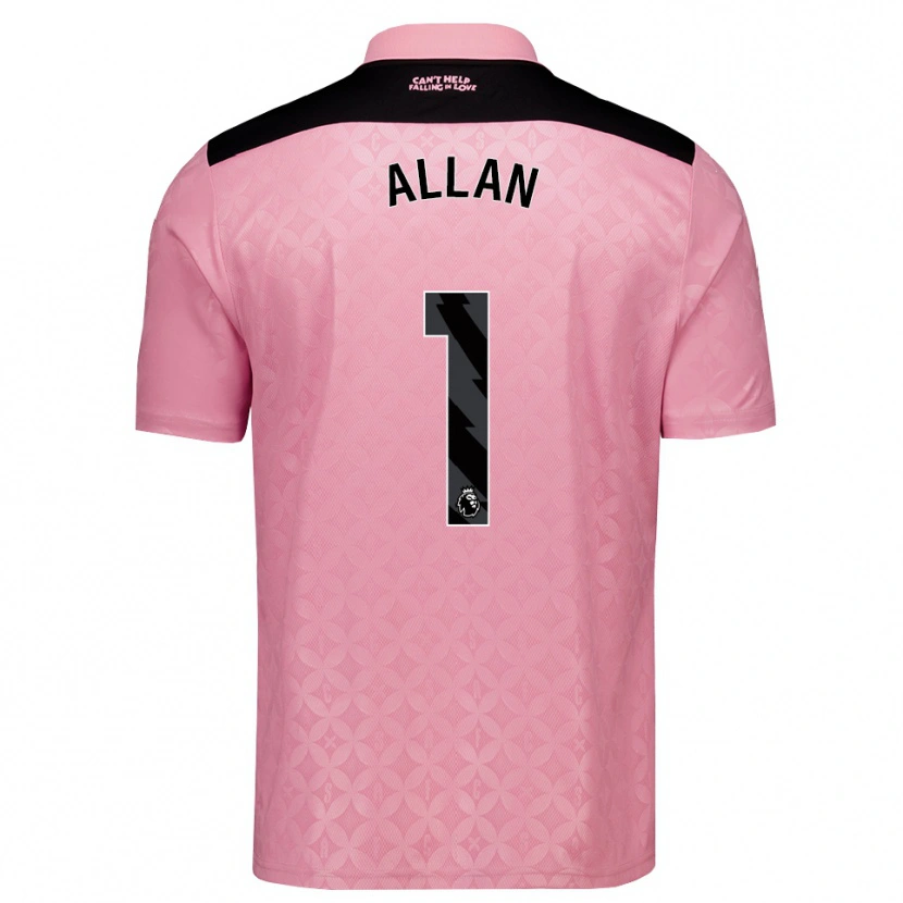 Danxen Dámské Isaac Allan #1 Světle Růžová Černá Daleko Hráčské Dresy 2026/27 Dres