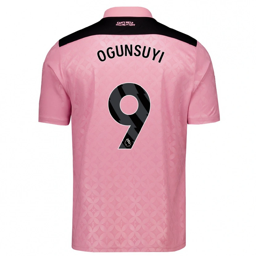 Danxen Dámské Trey Samuel-Ogunsuyi #9 Světle Růžová Černá Daleko Hráčské Dresy 2026/27 Dres