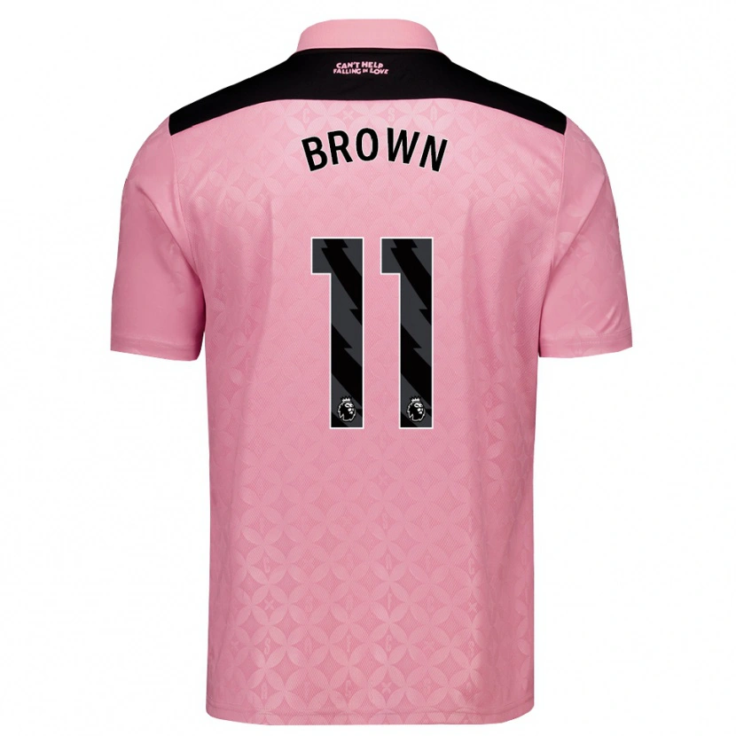 Danxen Dámské Jessica Brown #11 Světle Růžová Černá Daleko Hráčské Dresy 2026/27 Dres
