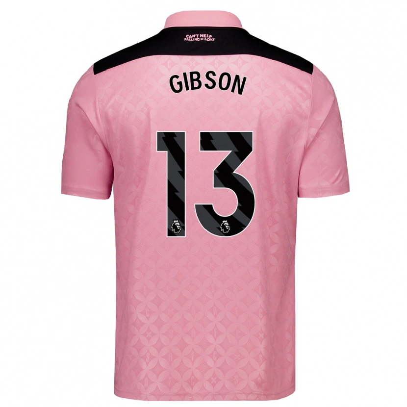 Danxen Dámské Lewie Gibson #13 Světle Růžová Černá Daleko Hráčské Dresy 2026/27 Dres