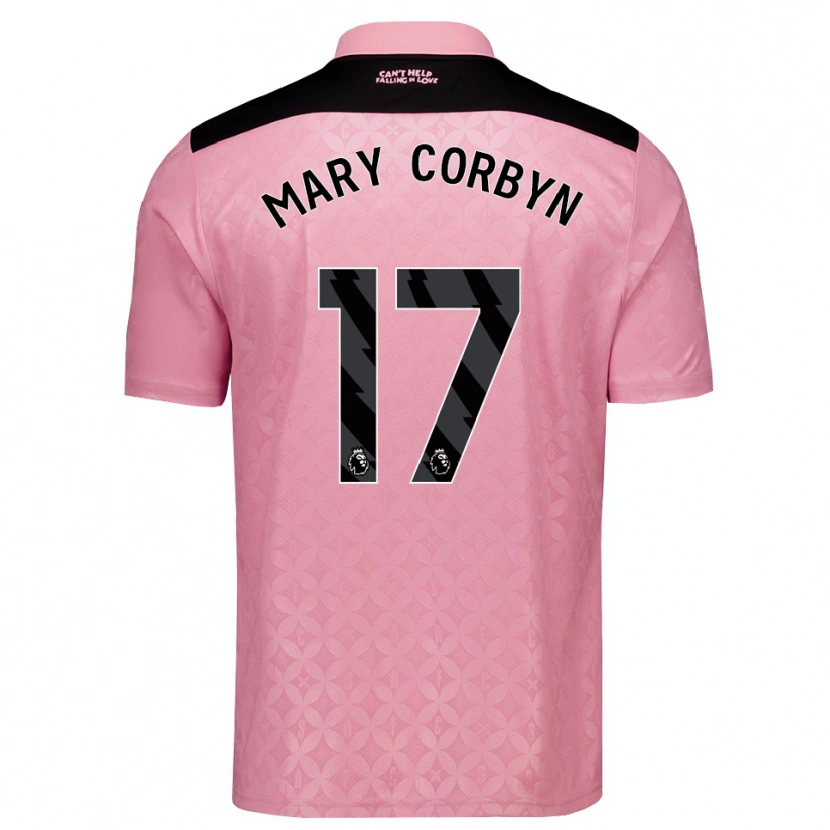 Danxen Dámské Mary Corbyn #17 Světle Růžová Černá Daleko Hráčské Dresy 2026/27 Dres