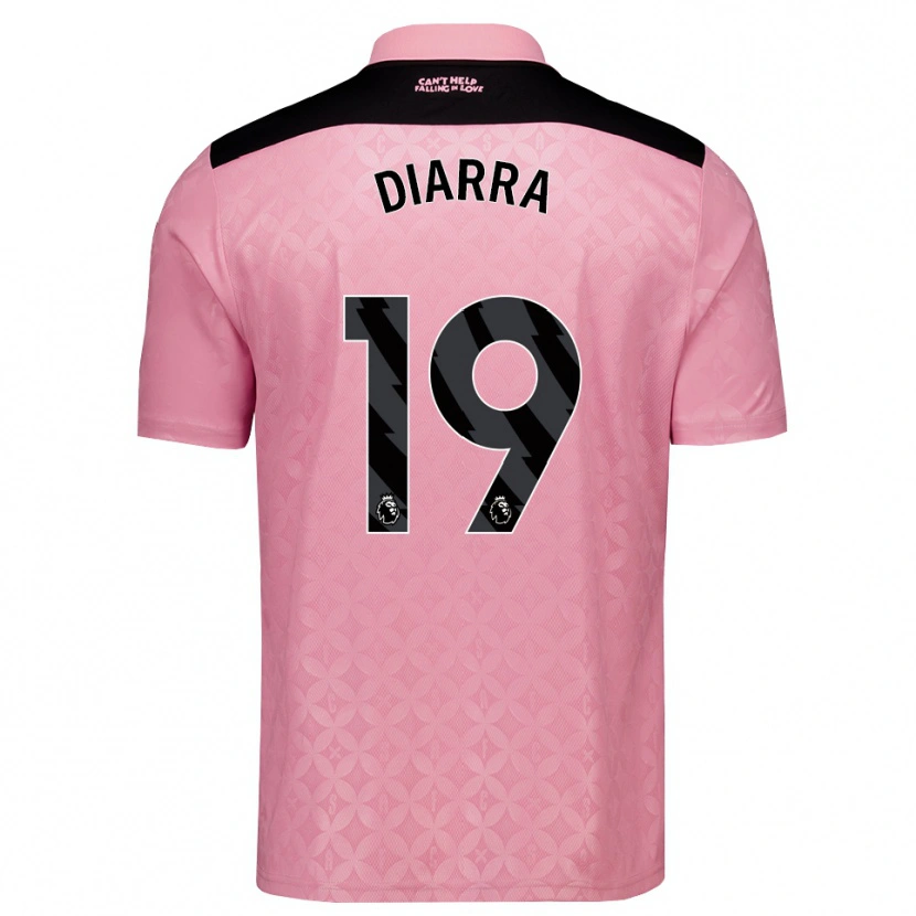 Danxen Dámské Habib Diarra #19 Světle Růžová Černá Daleko Hráčské Dresy 2026/27 Dres
