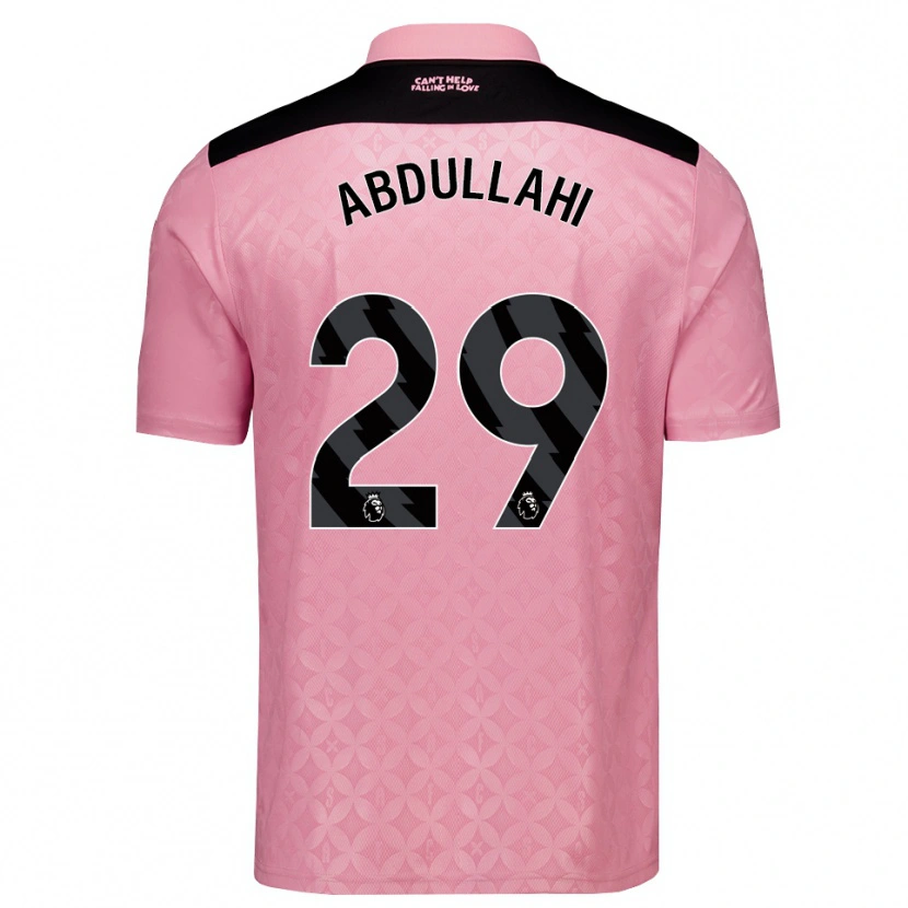 Danxen Dámské Ahmed Abdullahi #29 Světle Růžová Černá Daleko Hráčské Dresy 2026/27 Dres