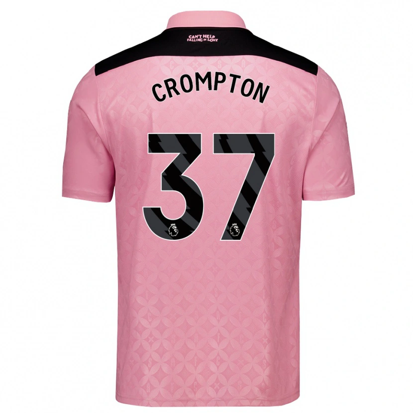 Danxen Dámské Ben Crompton #37 Světle Růžová Černá Daleko Hráčské Dresy 2026/27 Dres
