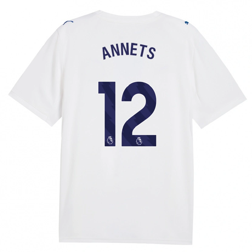 Danxen Dámské Eve Annets #12 Námořní Bílá Třetí Hráčské Dresy 2026/27 Dres