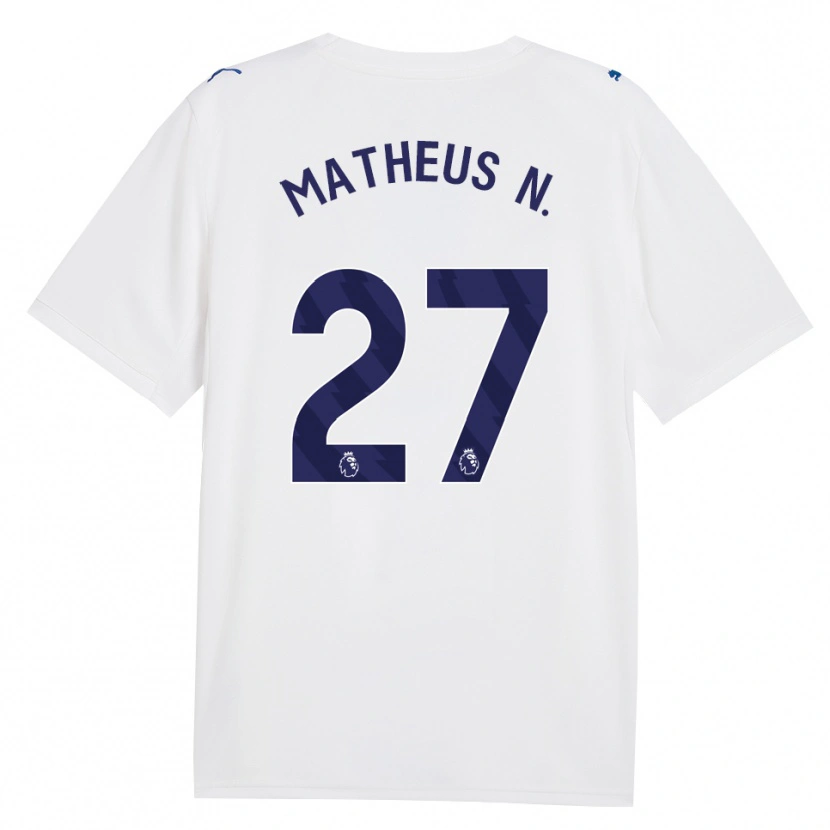 Danxen Dámské Matheus Nunes #27 Námořní Bílá Třetí Hráčské Dresy 2026/27 Dres