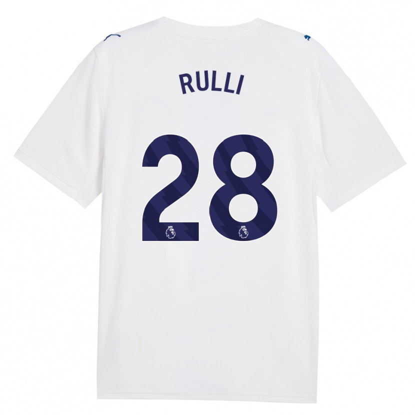 Danxen Dámské Gerónimo Rulli #28 Námořní Bílá Třetí Hráčské Dresy 2026/27 Dres