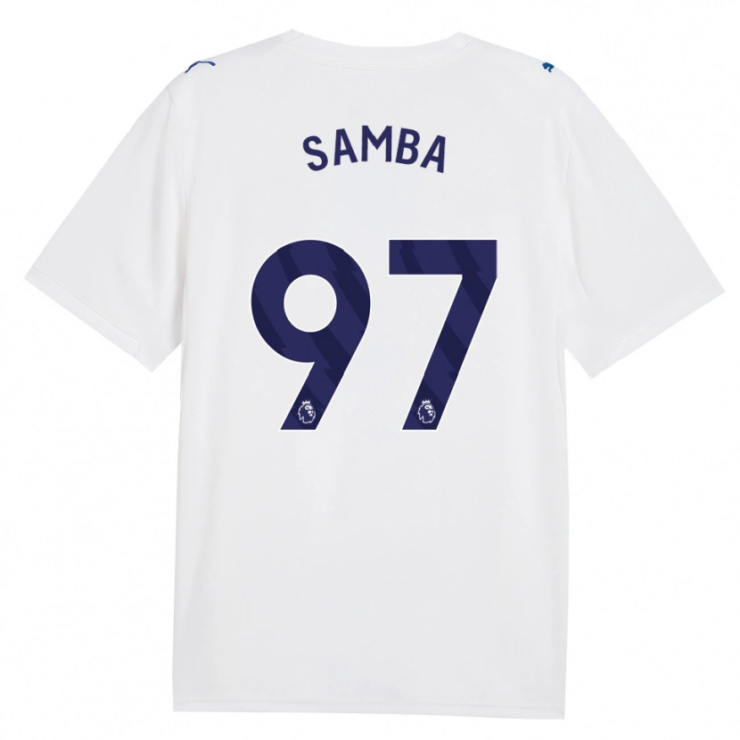 Danxen Dámské Tyrone Samba #97 Námořní Bílá Třetí Hráčské Dresy 2026/27 Dres