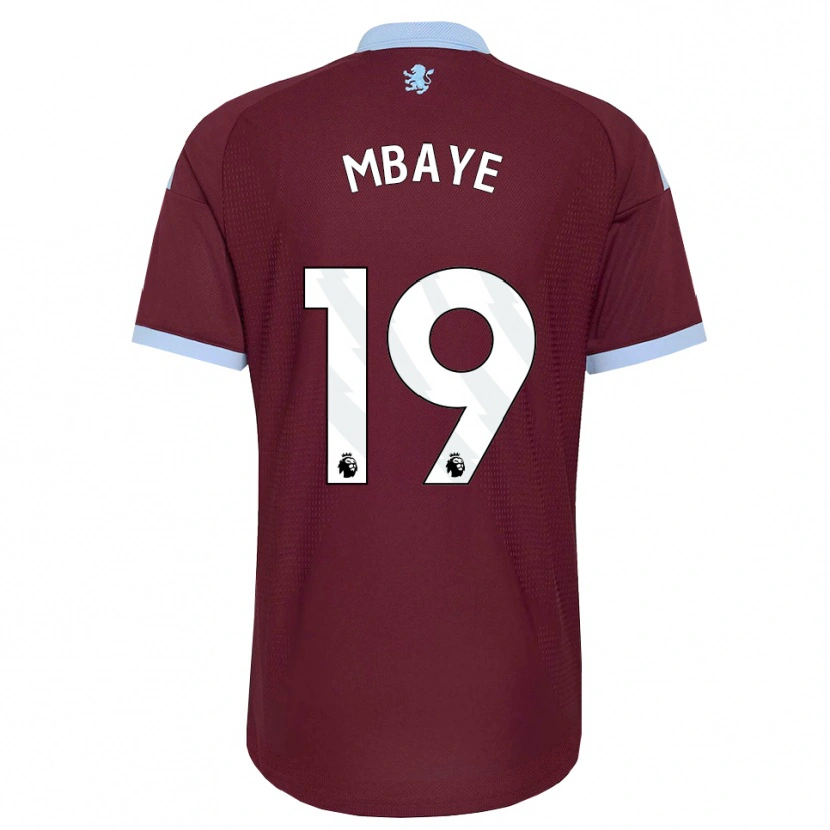 Danxen Dámské Ibrahim Mbaye #19 Modrá Chodníčková Vínově Červená Domů Hráčské Dresy 2026/27 Dres