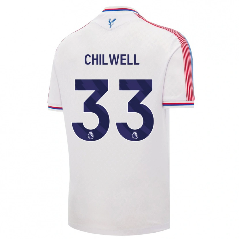 Danxen Dámské Ben Chilwell #33 Bílá Červená Modrá Domů Hráčské Dresy 2026/27 Dres