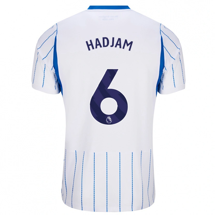 Danxen Dámské Jaouen Hadjam #6 Modrá Chodníčková Bílá Daleko Hráčské Dresy 2026/27 Dres