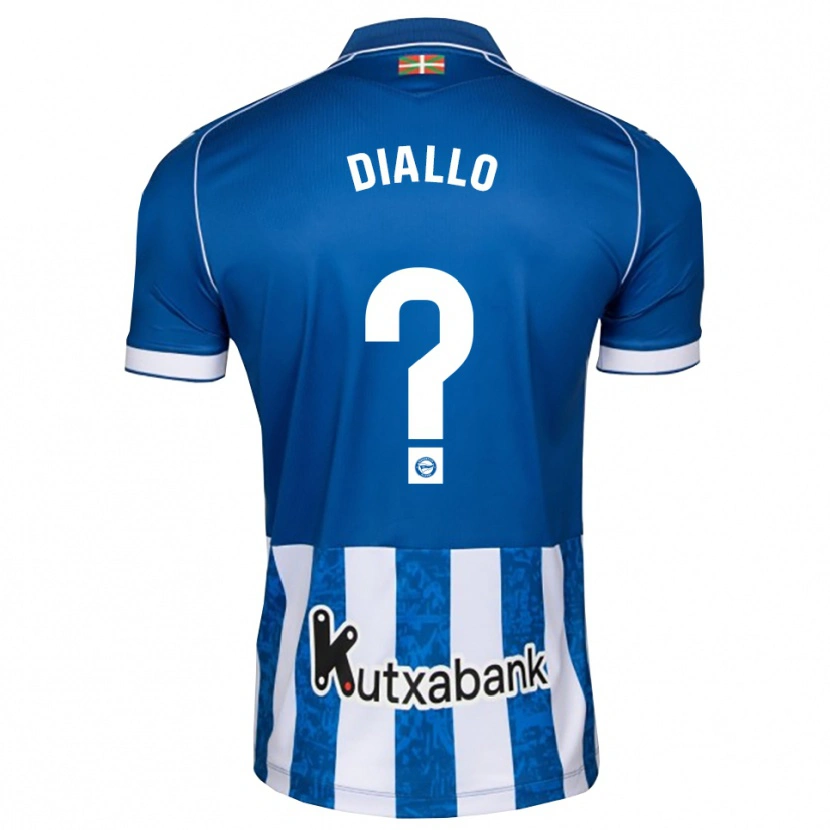 Danxen Dětské Selu Diallo #0 Modrá Bílá Černá Domů Hráčské Dresy 2026/27 Dres