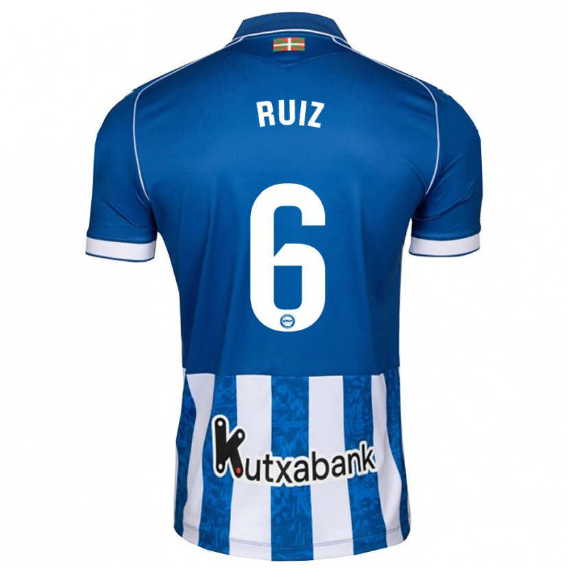 Danxen Dětské Markel Ruiz #6 Modrá Bílá Černá Domů Hráčské Dresy 2026/27 Dres