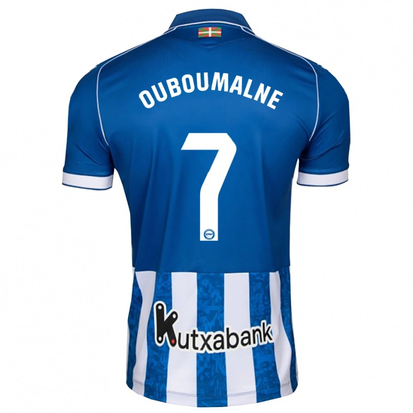 Danxen Dětské Ibra Ouboumalne #7 Modrá Bílá Černá Domů Hráčské Dresy 2026/27 Dres