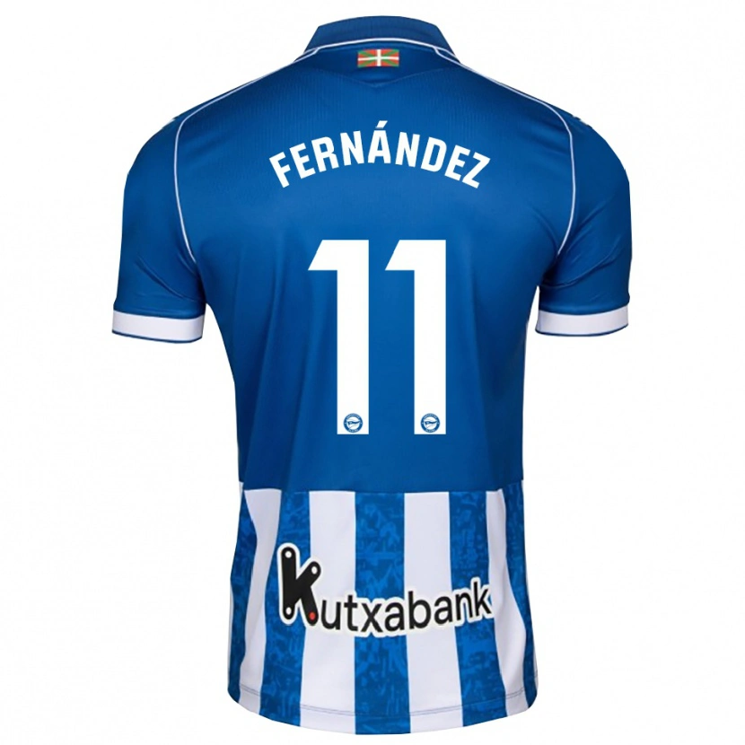 Danxen Dětské Imanol Fernández #11 Modrá Bílá Černá Domů Hráčské Dresy 2026/27 Dres