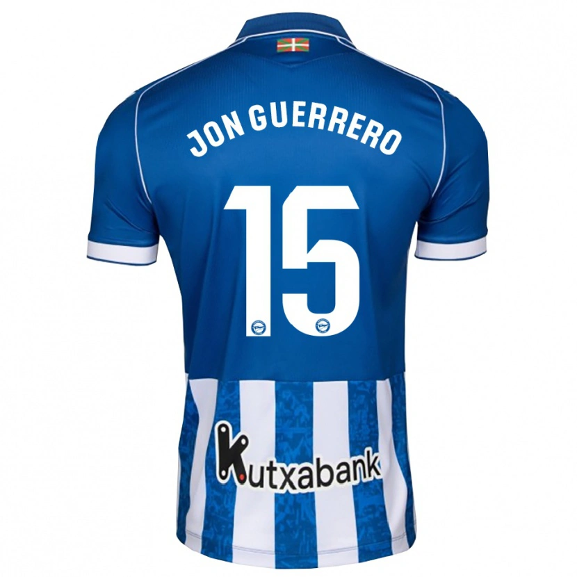 Danxen Dětské Julen Jon Guerrero #15 Modrá Bílá Černá Domů Hráčské Dresy 2026/27 Dres
