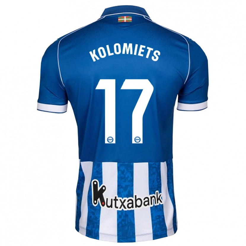 Danxen Dětské Fyodor Kolomiets #17 Modrá Bílá Černá Domů Hráčské Dresy 2026/27 Dres