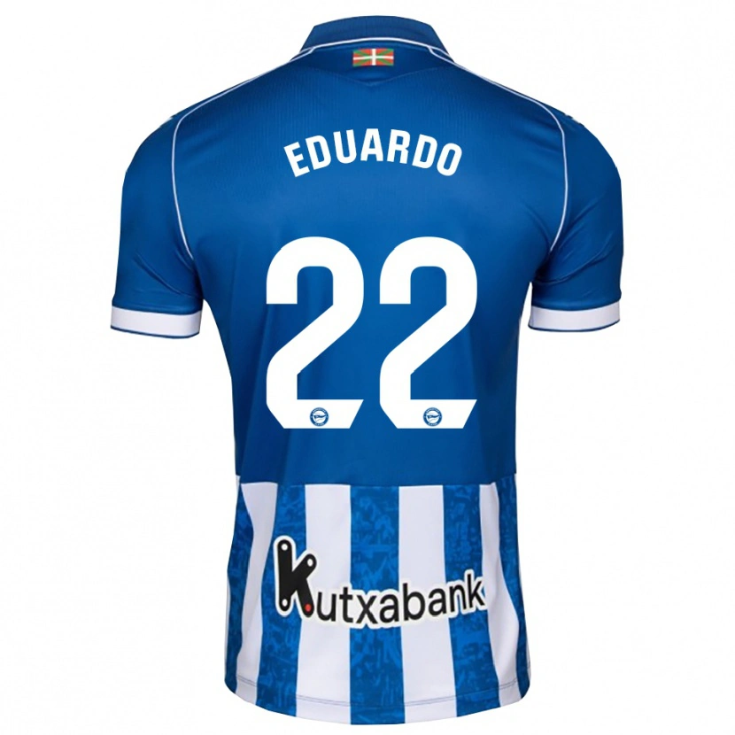 Danxen Dětské Eduardo Fontana #22 Modrá Bílá Černá Domů Hráčské Dresy 2026/27 Dres