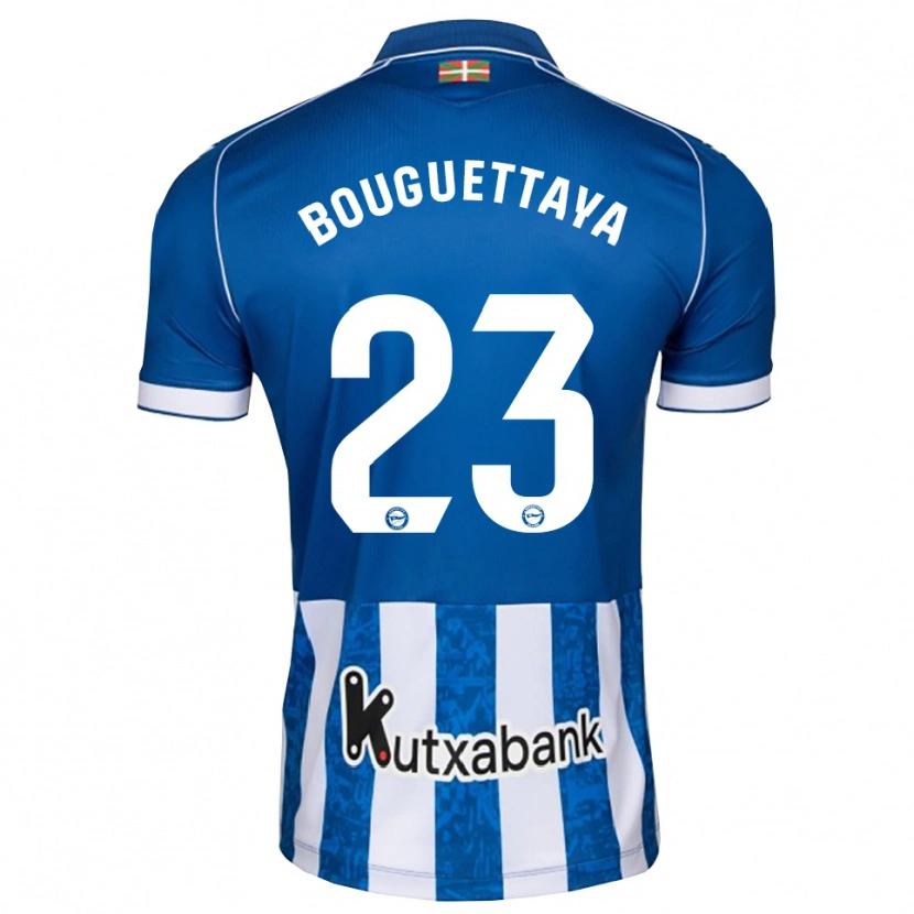 Danxen Dětské Tazghat Bouguettaya #23 Modrá Bílá Černá Domů Hráčské Dresy 2026/27 Dres