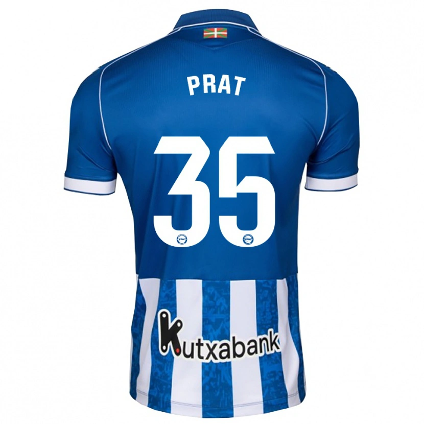 Danxen Dětské Jaric Prat #35 Modrá Bílá Černá Domů Hráčské Dresy 2026/27 Dres