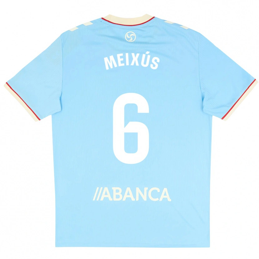 Danxen Dětské Pablo Meixús #6 Nebesky Modrá Bílá Červená Domů Hráčské Dresy 2026/27 Dres