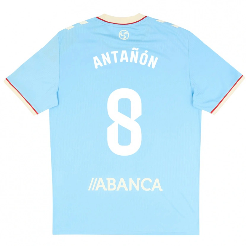 Danxen Dětské Andrés Antañón #8 Nebesky Modrá Bílá Červená Domů Hráčské Dresy 2026/27 Dres