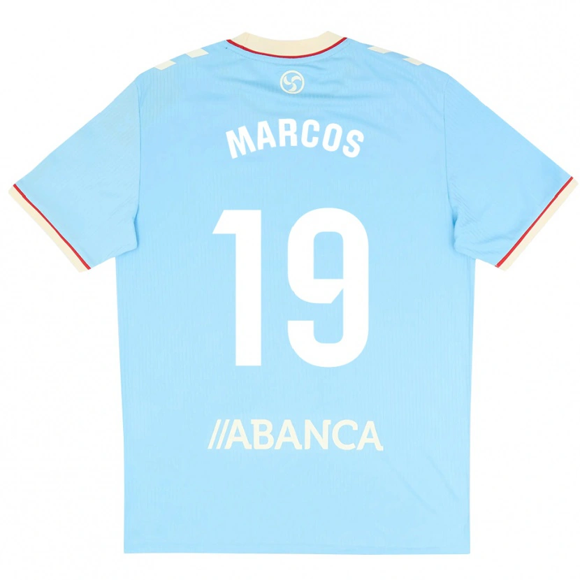 Danxen Dětské Óscar Marcos #19 Nebesky Modrá Bílá Červená Domů Hráčské Dresy 2026/27 Dres
