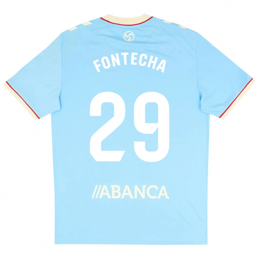 Danxen Dětské Celia Fontecha #29 Nebesky Modrá Bílá Červená Domů Hráčské Dresy 2026/27 Dres