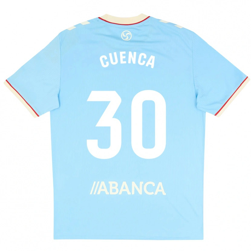 Danxen Dětské Hugo Cuenca #30 Nebesky Modrá Bílá Červená Domů Hráčské Dresy 2026/27 Dres