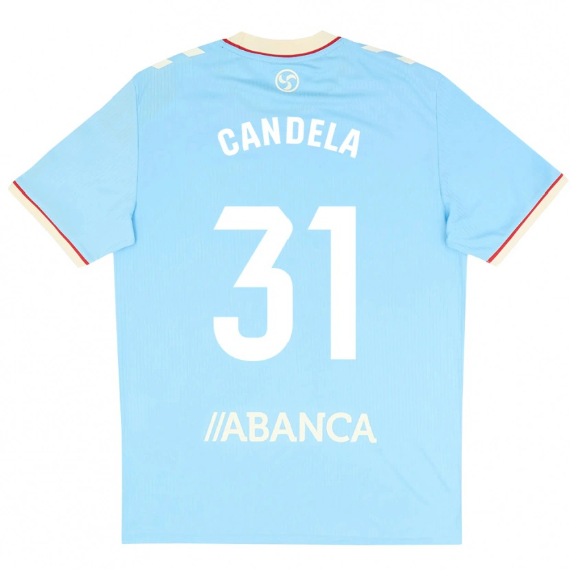 Danxen Dětské Candela Rodríguez #31 Nebesky Modrá Bílá Červená Domů Hráčské Dresy 2026/27 Dres