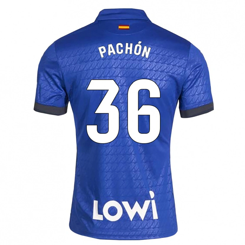 Danxen Dětské Marcos Pachón #36 Modrá Bílá Černá Domů Hráčské Dresy 2026/27 Dres
