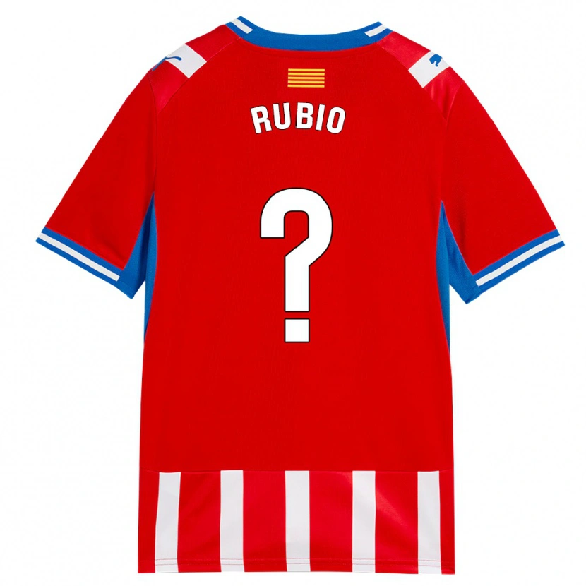 Danxen Dětské Albert Rubio #0 Červená Bílá Nebesky Modrá Domů Hráčské Dresy 2026/27 Dres