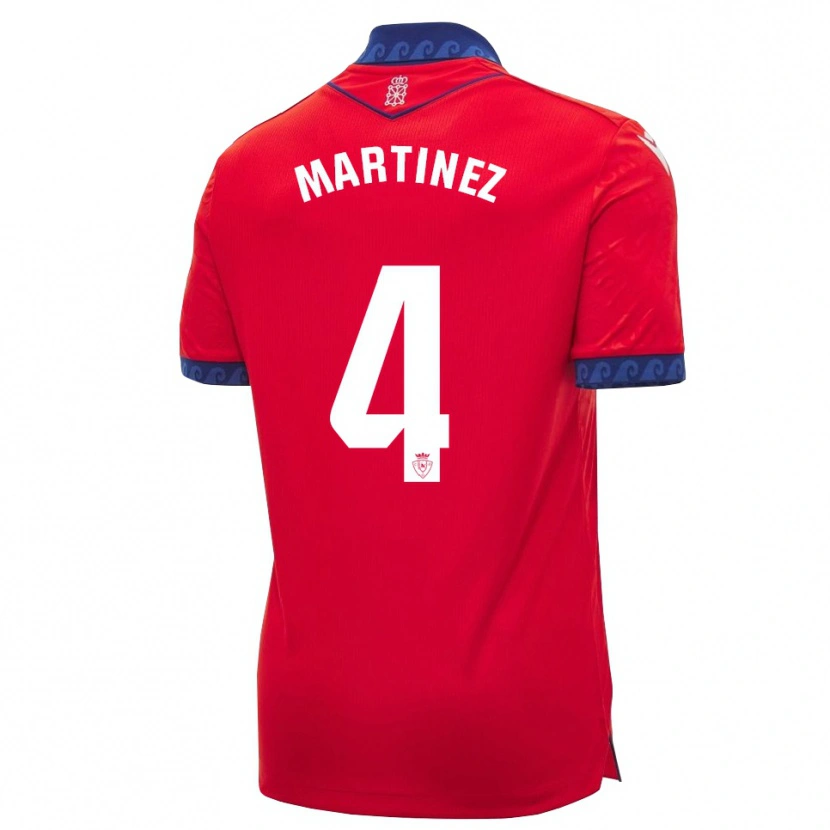 Danxen Dětské Vera Martínez Viota #4 Červená Tmavě Modrá Bílá Domů Hráčské Dresy 2026/27 Dres