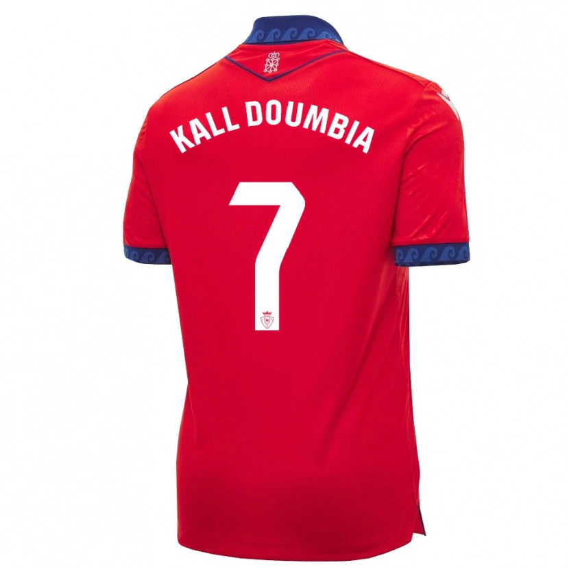 Danxen Dětské Aly Kall Doumbia #7 Červená Tmavě Modrá Bílá Domů Hráčské Dresy 2026/27 Dres